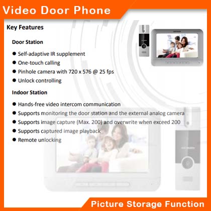 Hikvision DS-KIS204, DS-KIS204, video door phone price in nepal, video door phone in nepal, video door phone provider in nepal, hikvision video door phone, hikvision video door phone